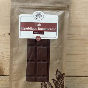 Tablette au chocolat au lait 41% – République Dominicaine