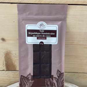Tablette au chocolat noir 70% au Sucre de coco – République Dominicaine