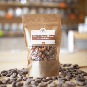Mélange noix de pécan/cajou caramélisées