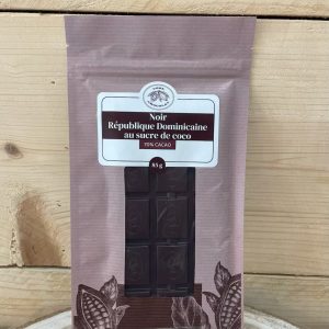 noir république dominicaine au sucre de coco 70% cacao