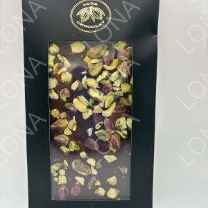 Tablette noir 64% pistache